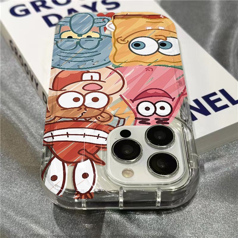 Ốp Điện Thoại Mềm Trong Suốt Hình Pai Daxing Dễ Thương Cho iPhone14promax 1312 / 11 7 / 8plus xr / sins BR1M