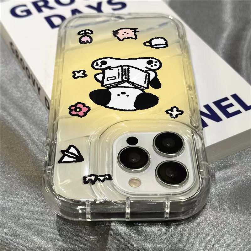 Ốp Điện Thoại Mềm Trong Suốt Màu Gradient Họa Tiết Chú Cún Dễ Thương 1312 INSC 711xr / 8 plus 14Promax