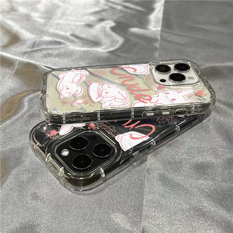Ốp Điện Thoại Mềm Trong Suốt Hình Thỏ Bunny 0DTQ 711 Cho iPhone14promax / xrsins 1312