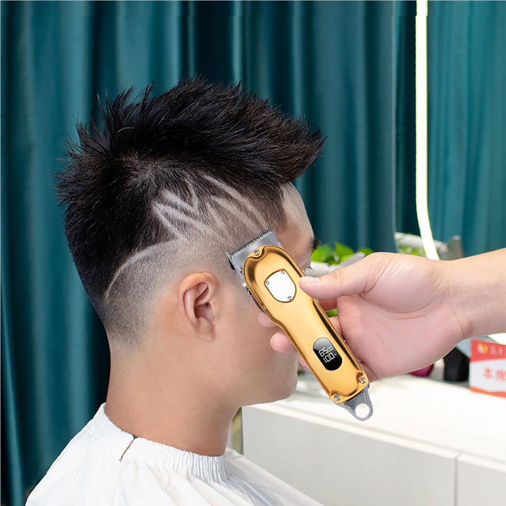 Tông Đơ Điện Bằng Kim Loại Có Thể Điều Chỉnh Tốc Độ Màn Hình LCD