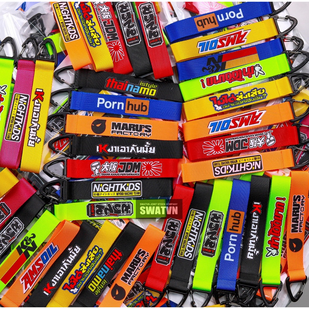 Móc khóa mã V7 - Móc khóa dây trang trí xe máy, móc chìa khóa in hình sắc nét họa tiết ngẫu nhiên