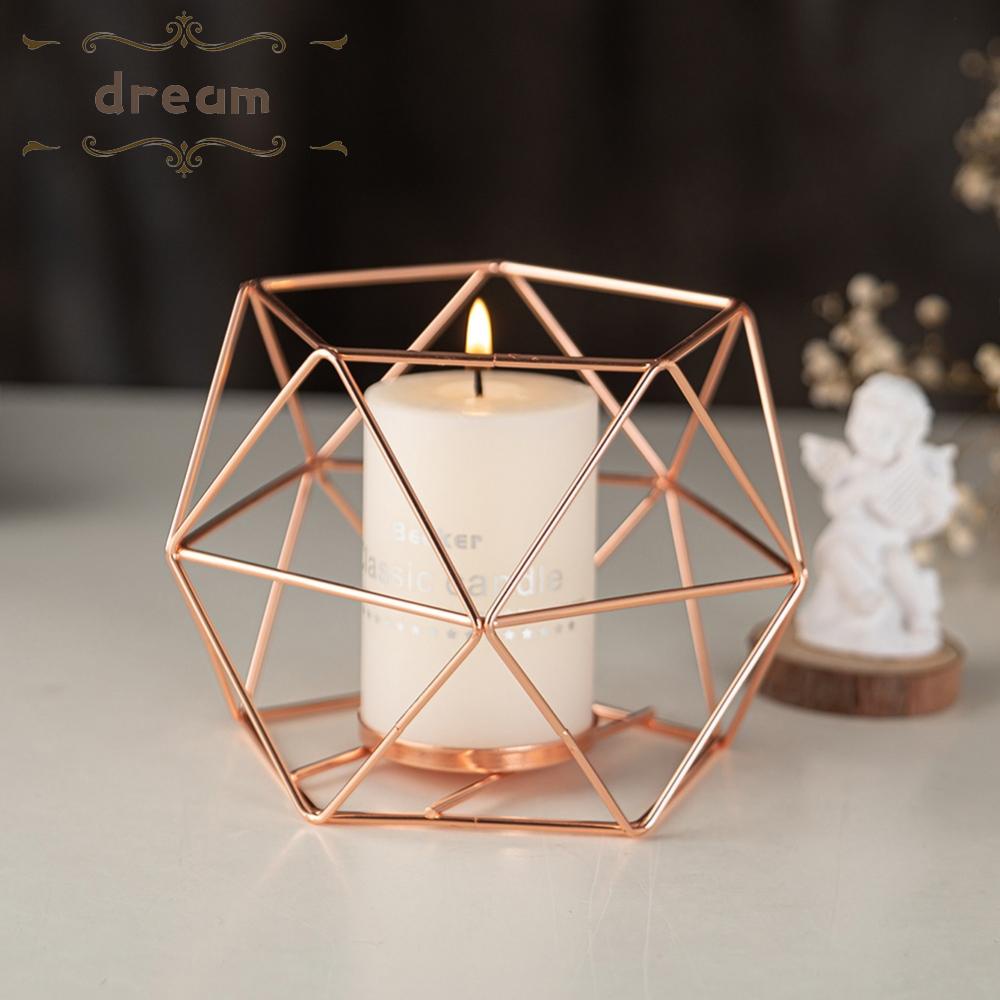 【DREAMLIFE】Candle Holder Decorative Geometric Great Ornaments Housewarming Present