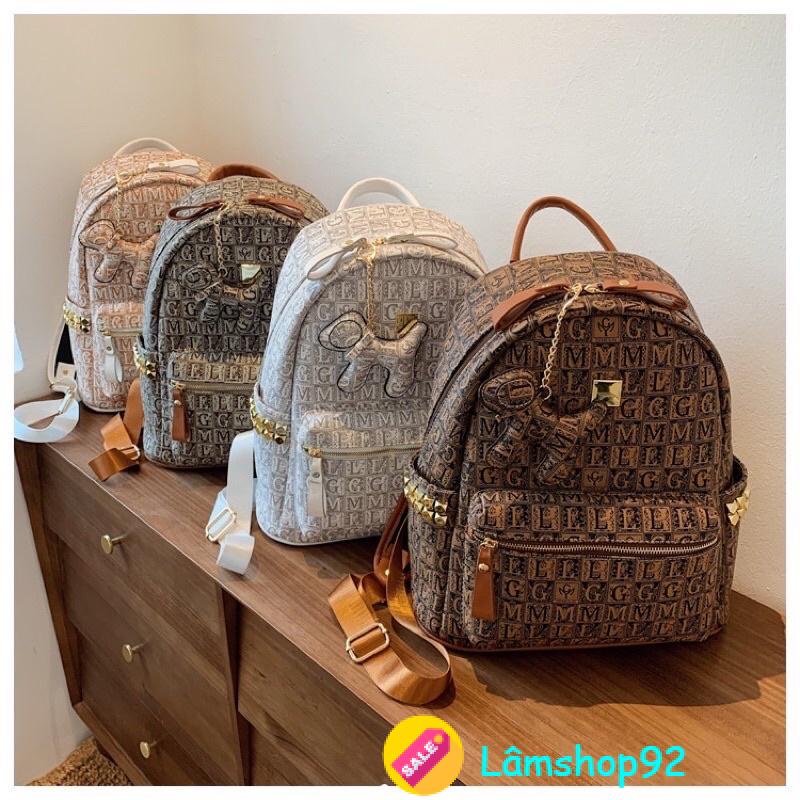 Balo nữ Hoạ Tiết GML Unisex Hot Trend 2023 Phong Cách Hàn Quốc trẻ trung balo học sinh