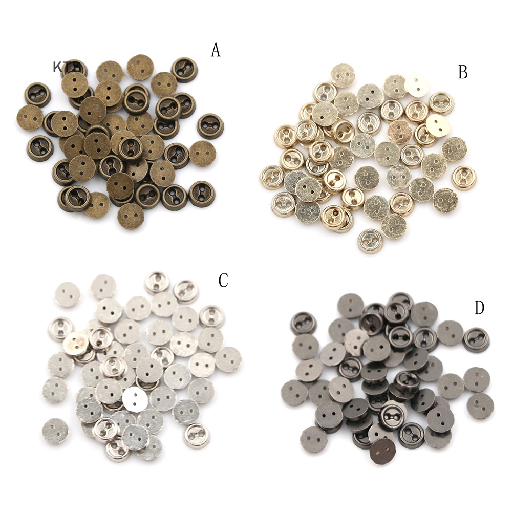 Set 50 Khóa Quần Áo 5MM Cho Búp Bê Bjd Blyth