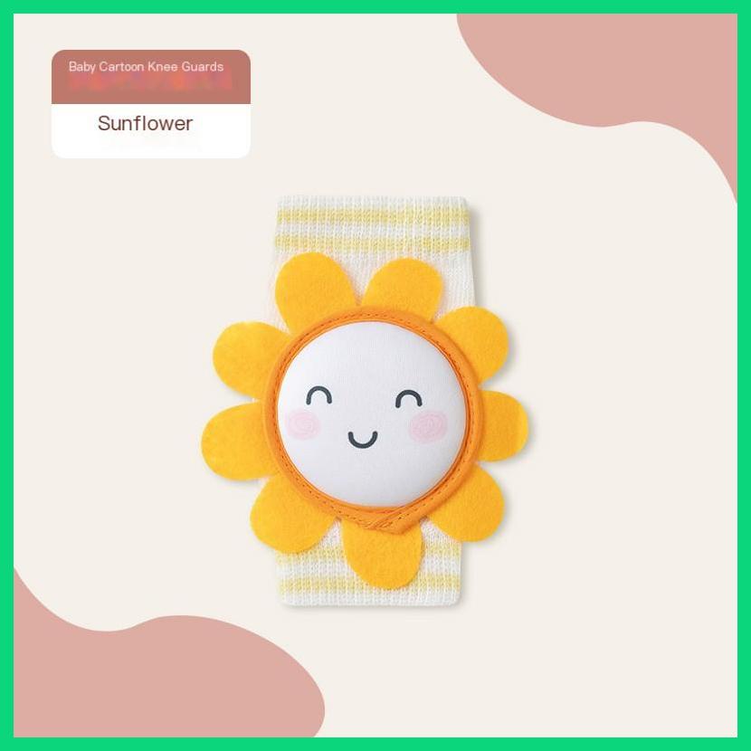 Đệm Lưới Bảo Vệ Đầu Gối Mềm Mại Thoáng Khí Thêu Họa Tiết Hoạt Hình Dễ Thương Co Giãn Cao Cho Bé Sơ Sinh