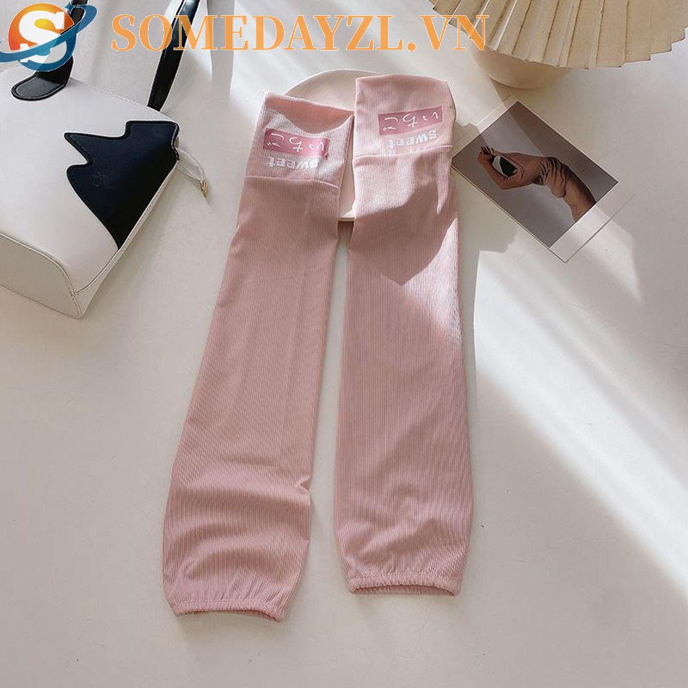 SOMEDAYZL Vỏ Bọc Tay Dài Bằng Lụa Lạnh Chống Nắng Chống Tia UV Dùng Chạy Bộ Ngoài Trời