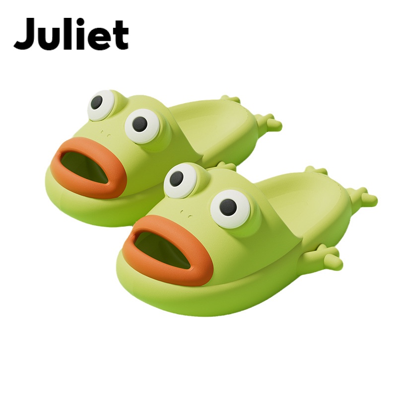 Juliet Phim hoạt hình Big Eye Frog Dép dép cát dưới đáy dép cao su B28G0P0