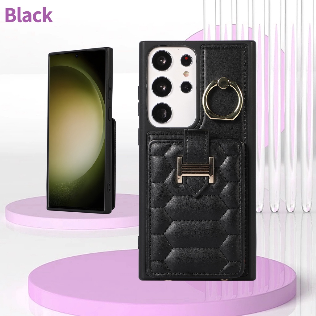 Ốp Điện Thoại Da Kèm Ngăn Đựng Thẻ Và Dây Đeo Chéo Cho Samsung S23 Ultra S22 Plus S21 FE S21 Ultra S20 Plus S23 Plus