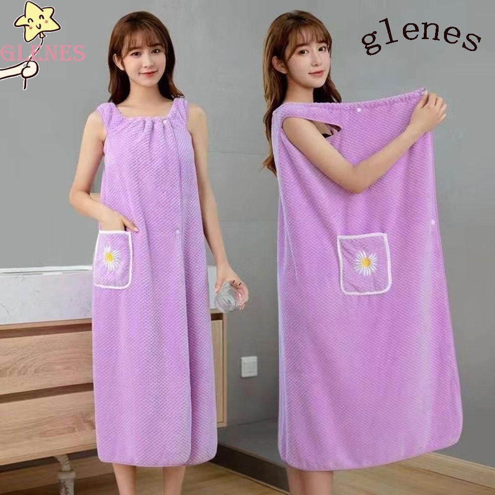 Khăn Tắm Vải Lông Cừu San Hô Mềm Mại Thấm Hút Nhanh Khô Dành Cho Nữ