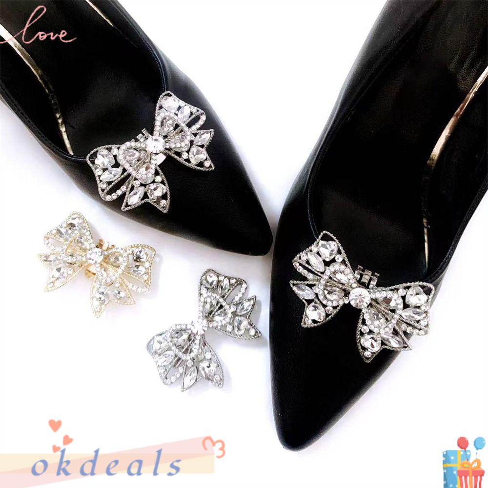 Kẹp Giày Đính Đá Pha Lê Lấp Lánh Có Thể Tháo Rời Cho Nữ
