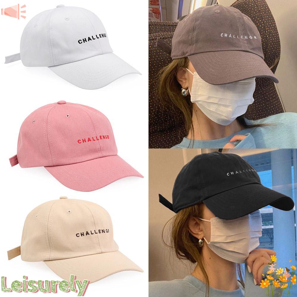 LEILY Mũ Lưỡi Trai In Chữ Phong Cách Hiphop Thời Trang