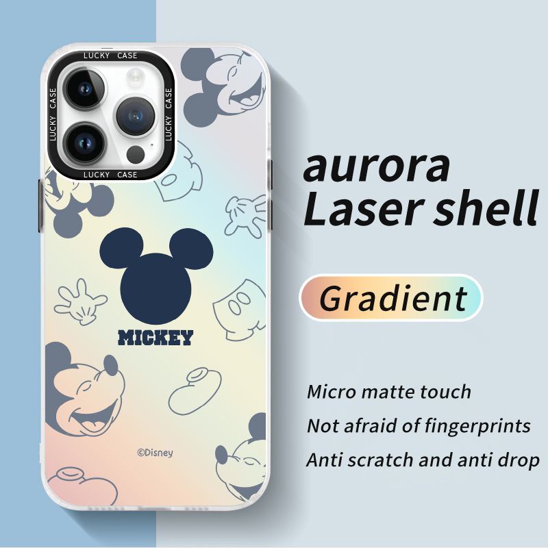Ốp Điện Thoại IMD1314 Màu Laser Họa Tiết Chuột Mickey Cho Iphonexr12678Plus promax L7FU