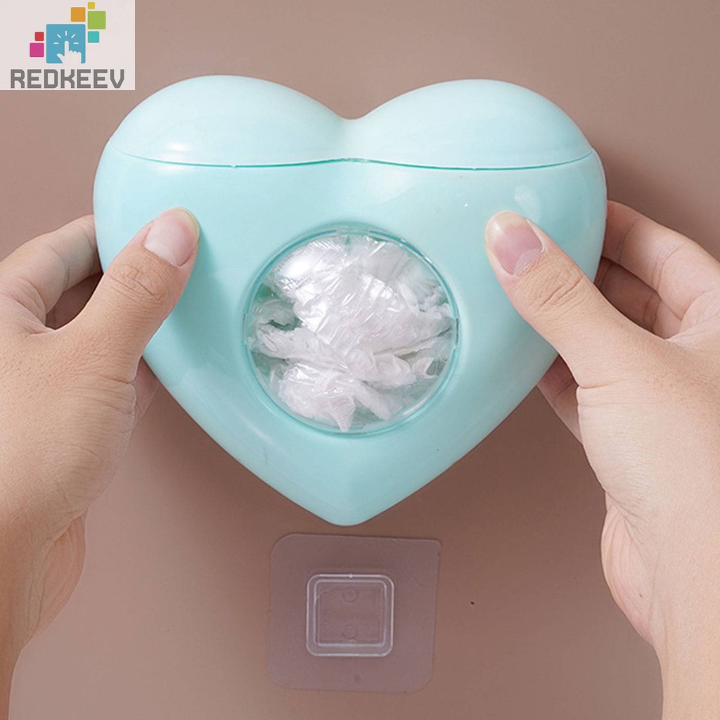 Hộp Đựng Màng Bọc Thực Phẩm Hình Trái Tim Bằng Nhựa Gắn Tường Nhà Bếp