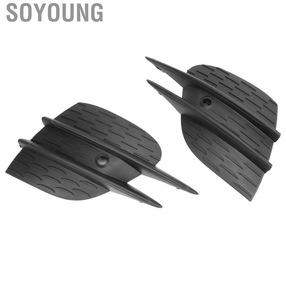 Soyoung Fog Light Frame  2138858904 Front Bumper Lower Right Grille Cover Trim Perfect Fit Shockproof Durable for E‑Class W213 AMG Line 2020‑2023 Facelift