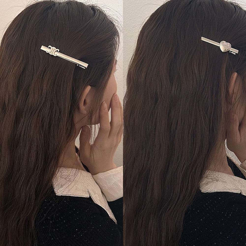 Kẹp Tóc Mỏ Vịt Kim Loại Hình Trái Tim Cổ Điển Cho Nữ