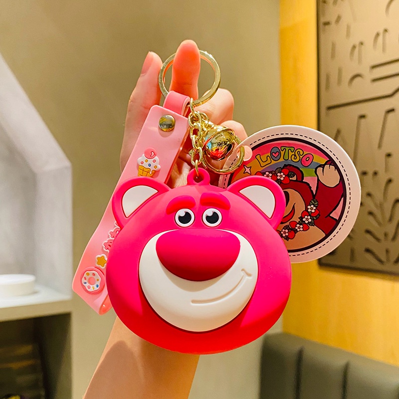 Xilan Móc Khóa / Túi Xách / Móc Khóa / Tiền Xu Hình Gấu Dâu Tây Hoạt Hình