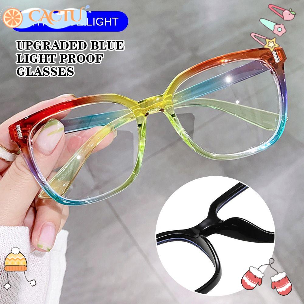 CACTU Kính Mát Gọng Vuông Phong Cách Vintage Thời Trang