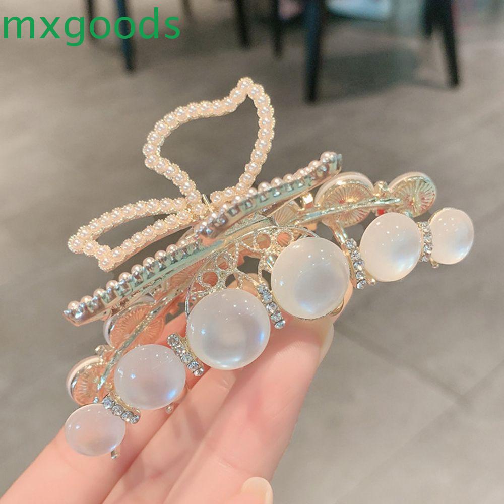 MXGOODS Kẹp Tóc Kim Loại Hình Trái Tim Phong Cách Cổ Điển Cho Nữ