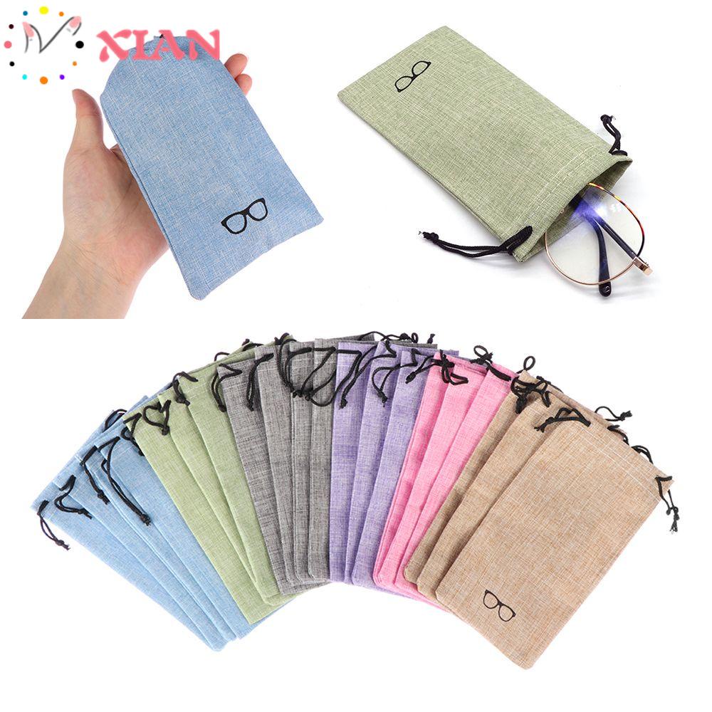 XIANTIN Set 5 / 10 / 20 Túi Vải Lanh Đựng Mắt Kính