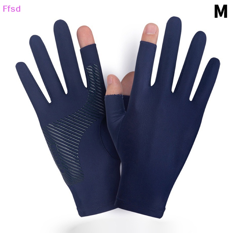 {Ffsd} Mới Găng Tay Lái Xe Mô Tô Thể Thao Chống Trượt Băng Lụa Mỏng Thoáng Khí Cảm Ứng Màn Hình Cảm Ứng Chống Tia Uv Bả