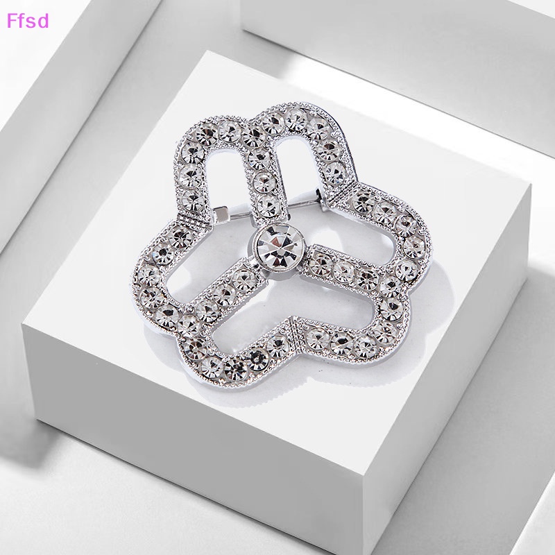 Ghim Cài Áo Hình Logo Đính Đá Zircon Thời Trang Cho Nữ