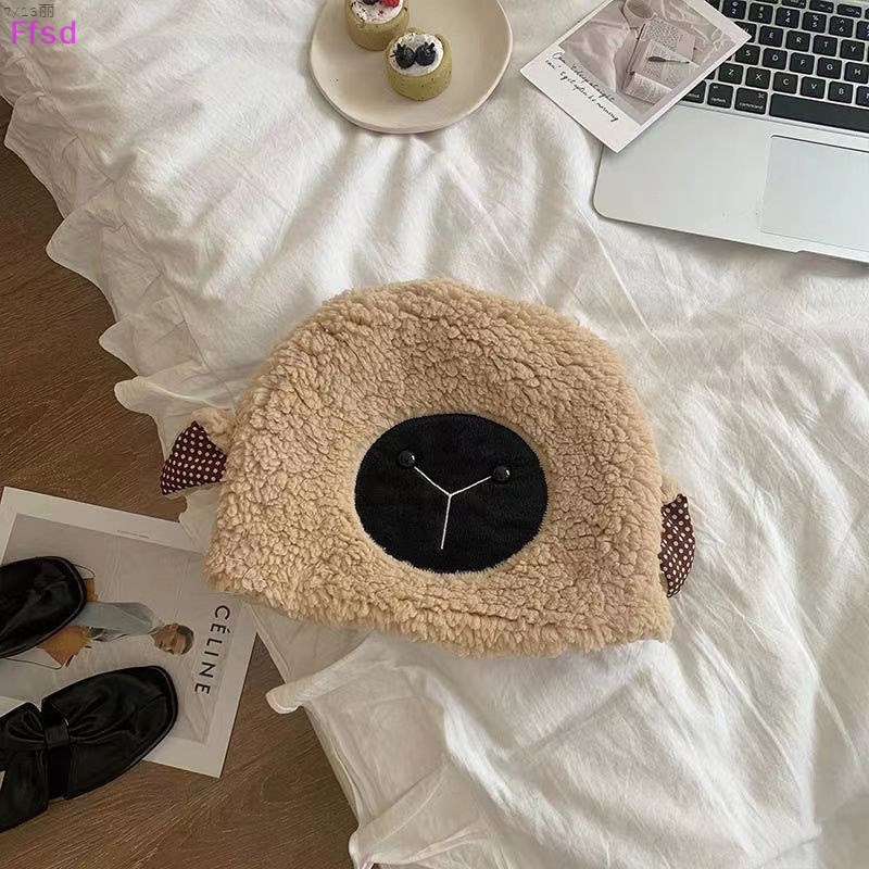 {Ffsd} Mũ Len Lông Cừu Trùm Đầu Dày Dặn Ấm Áp Thời Trang Mùa Đông Mới Cho Nữ * Bán Chạy