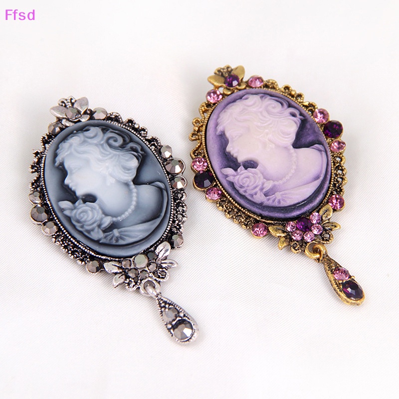 {Ffsd} Trâm Cài Áo Pha Lê Phong Cách Cameo Victorian Mới Cho Tiệc Cưới * Bán Chạy