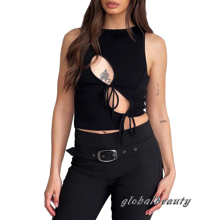 Gb Áo Tank Top Không Tay Cắt Xén Cơ Bản Thời Trang Mùa Hè Dành Cho Nữ