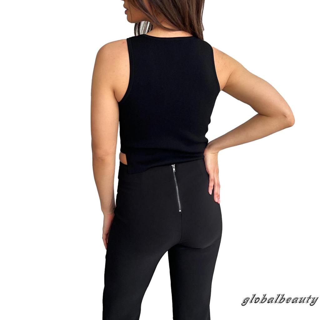 Gb Áo Tank Top Không Tay Cắt Xén Cơ Bản Thời Trang Mùa Hè Dành Cho Nữ