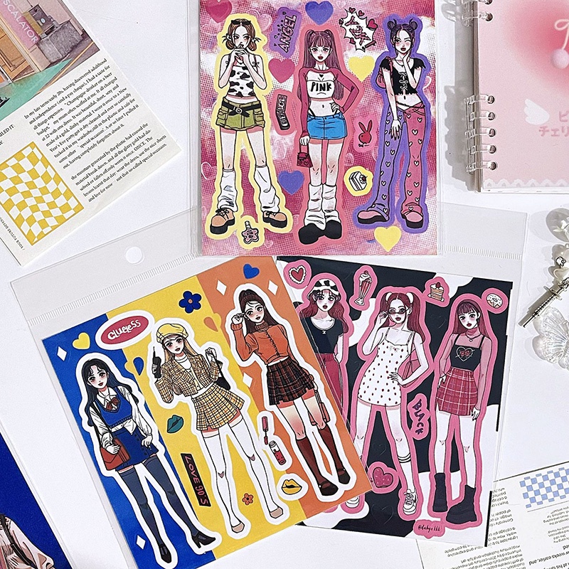 Miếng Dán Trang Trí Kế Hoạch Guka Phiên Bản Hàn Quốc Dễ Thương DIY