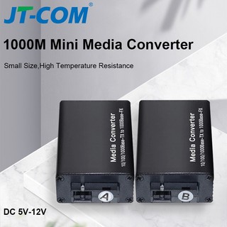 Bộ chuyển đổi jt-com mini gigabit media sang rj45 20km sm sc ftth