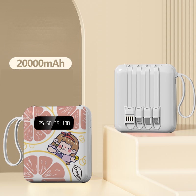 Pin Sạc Dự Phòng Mini 20000mAh Công Suất Cao Siêu Dễ Thương