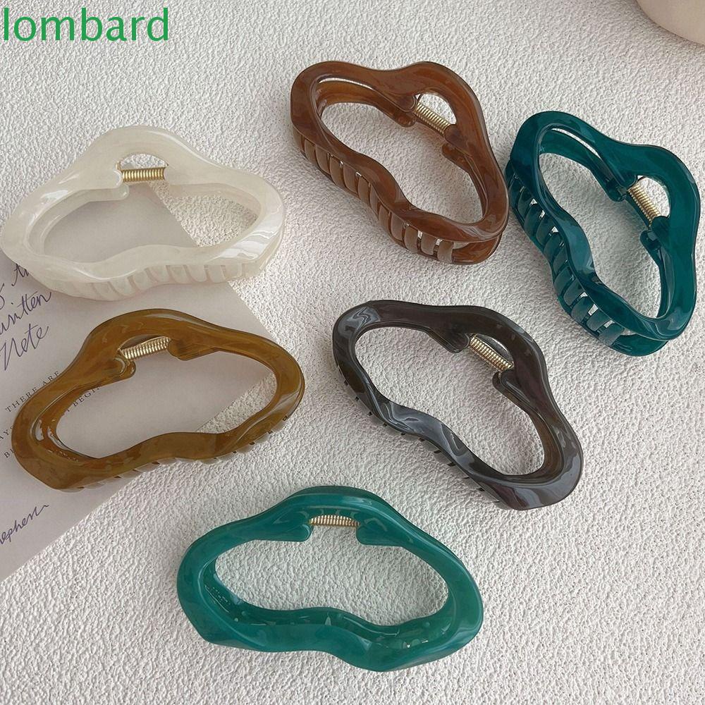 LOMBARD Kẹp Tóc Hình Đám Mây / Cá Mập Cỡ Lớn Dễ Thương Cho Nữ
