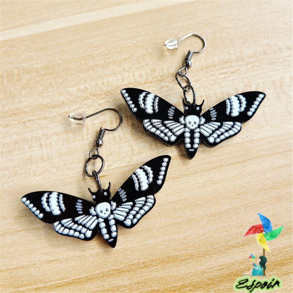 ESPO Bông Tai Hình Đầu Lâu Bằng Nhựa Acrylic