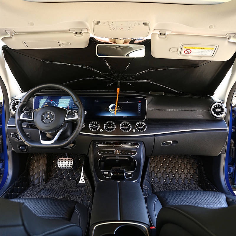 Car Sunshade Car Front Windshield Glass Plate Cover Sun Protection Heat Insulation Light Blocking Window Car Sunshade Artifact 9hsn