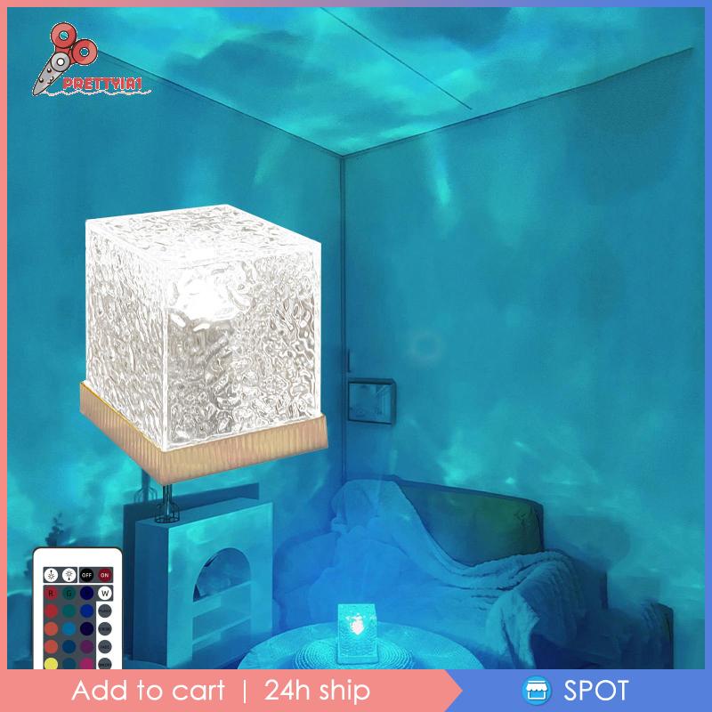 Đèn Ngủ Để Bàn Bằng Acrylic Thay Đổi Màu Sắc Độc Đáo