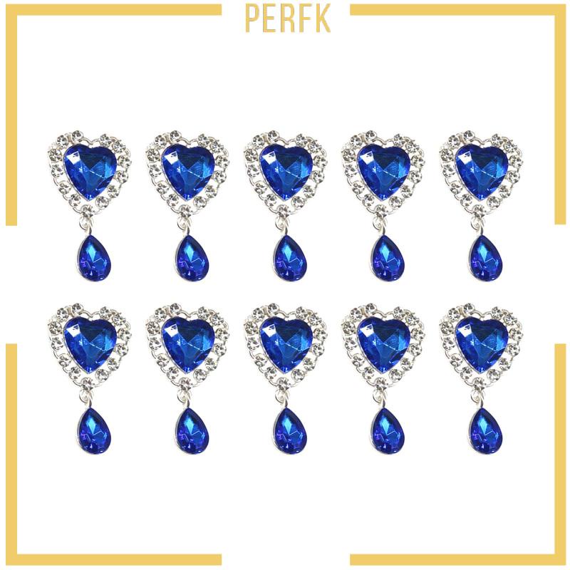 Set 10 / 10 Viên Đá Giả Kim Cương Mặt Phẳng Trang Trí Quần Áo DIY