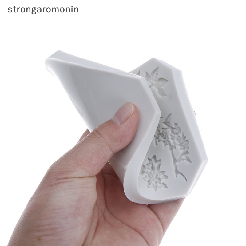 Khuôn Silicone Làm Bánh Tạo Hình Chim Và Hoa Độc Đáo Tiện Dụng