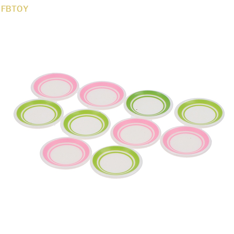 1 Bộ Chén Đĩa Thức Ăn Mini Trang Trí Nhà Búp Bê