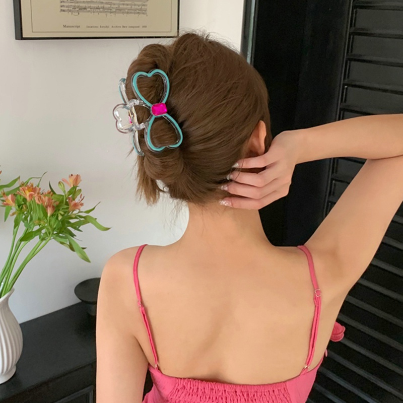 Kẹp Tóc Hình Bướm Ba Chiều Bằng Kim Loại Phong Cách Hàn Quốc Tinh Tế