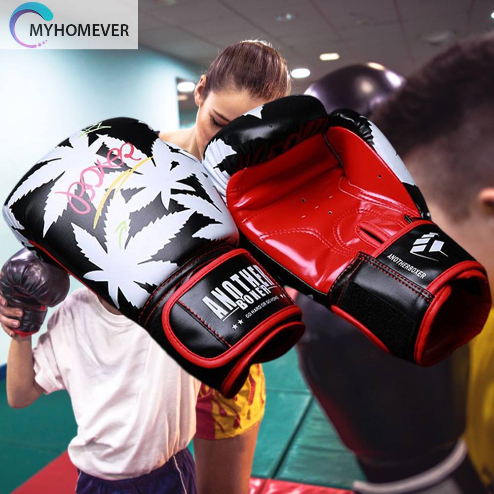 Găng Tay Đấm Bốc Bằng Da PU Thoáng Khí Bền Bỉ