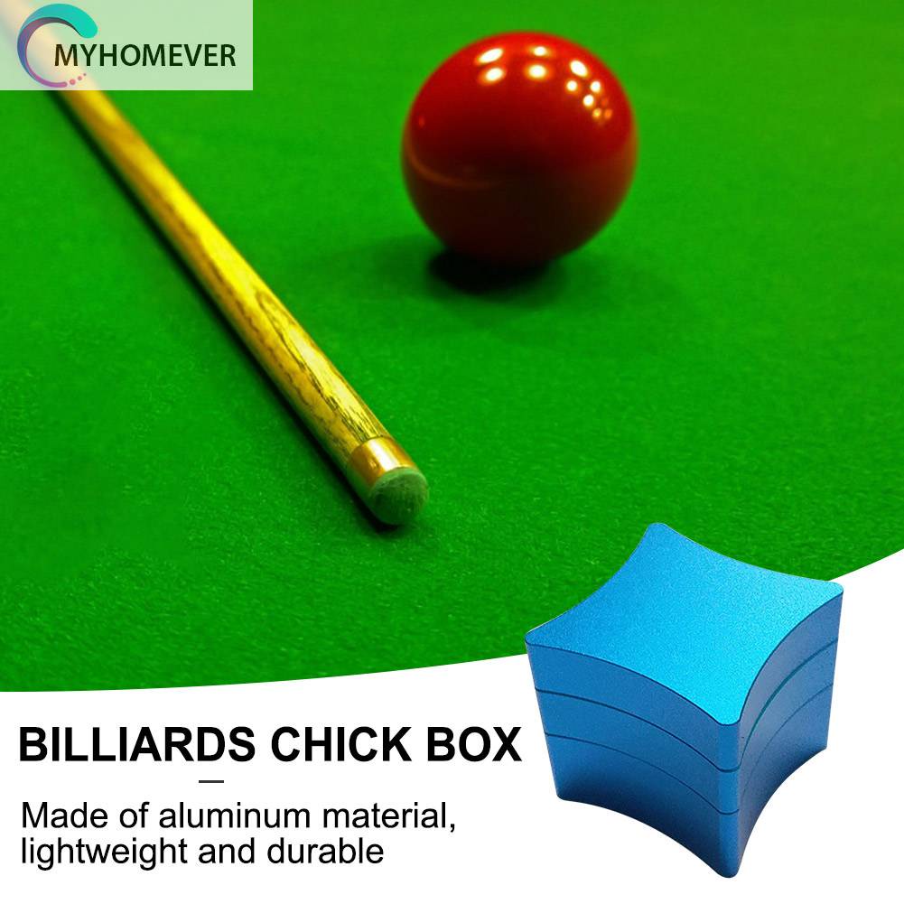 Hộp Phấn Đánh Bida Kim Loại 3 Tầng Siêu Bền Tiện Dụng