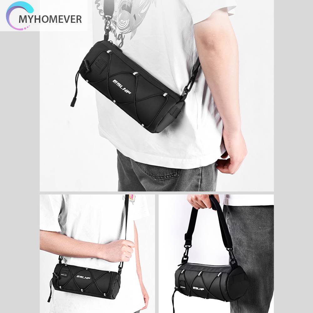 Túi Lưới Đeo Vai Nhiều Ngăn Màu Phản Quang Thời Trang Sang Trọng Cho Xe Đạp