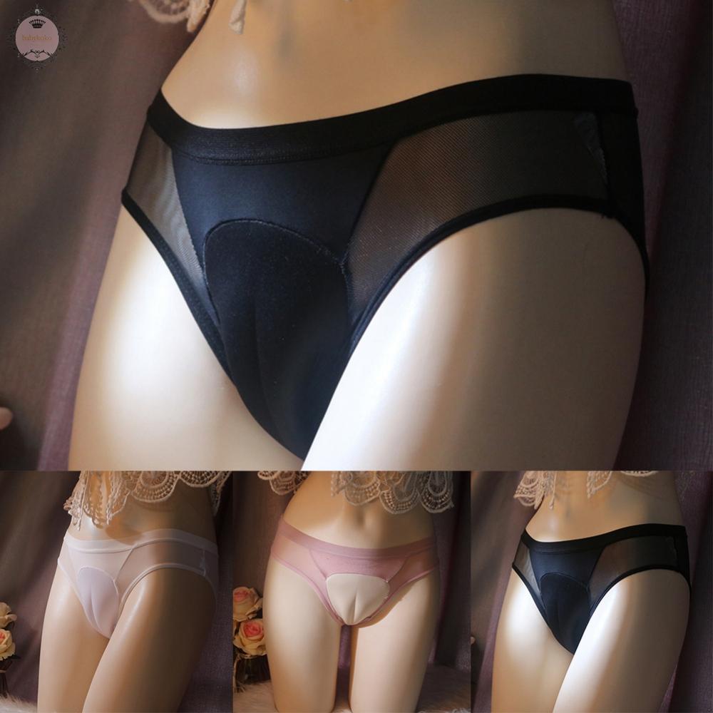 Underwear Wetlook Crossdress Crotchless Hiding Gaff Knickers Nightwear