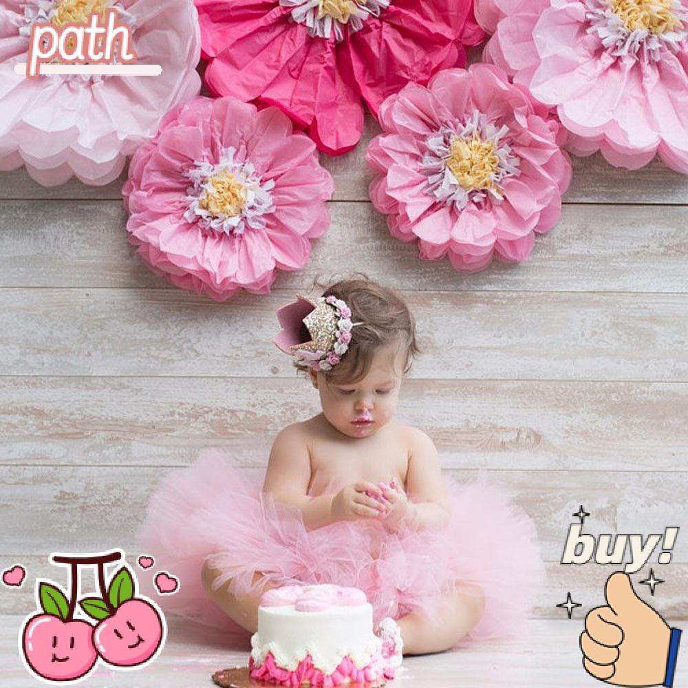 PATH Băng Đô Mềm Mại Hình Vương Miện Xinh Xắn Cho Bé