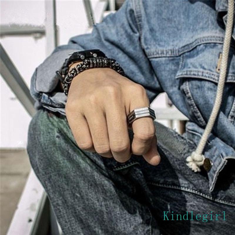 Nhẫn Hình Lục Giác Phong Cách Gothic Thời Trang Cho Nam Và Nữ