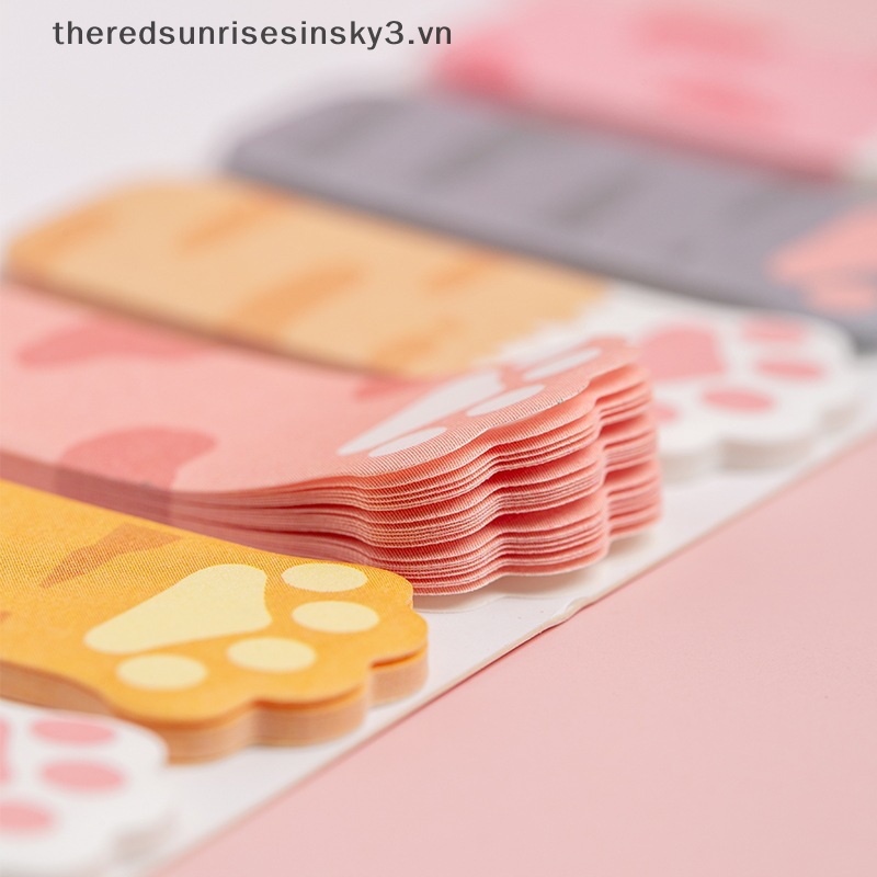 Bộ 8 Cục Tẩy Hình Dấu Chân Mèo Màu Hồng Thời Trang Dành Cho Bé Gái