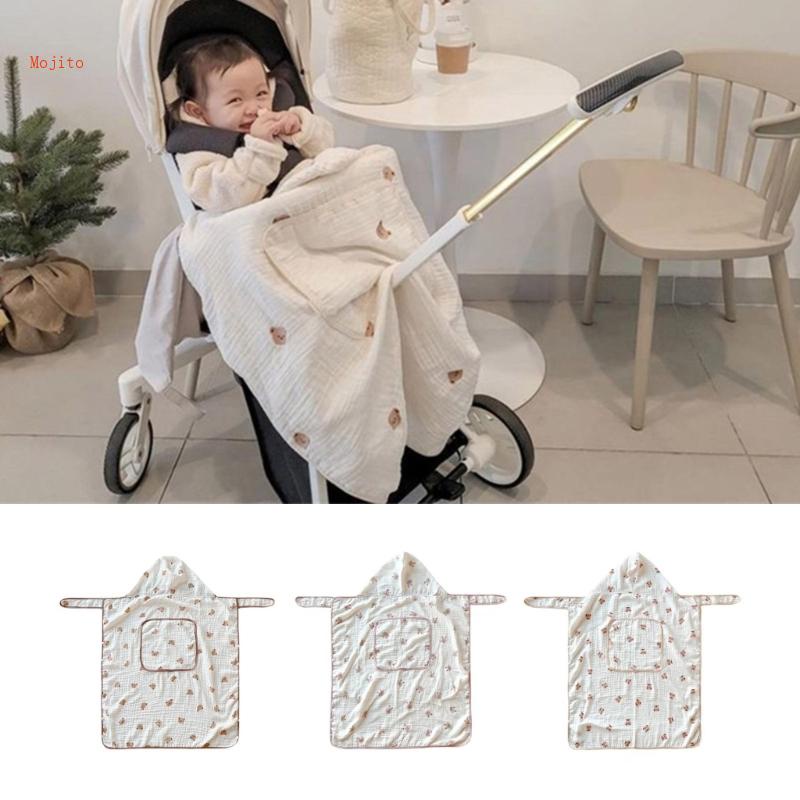 Chăn Quấn Em Bé Chất Liệu Cotton Dày Dặn In Họa Tiết Hoạt Hình Dễ Thương