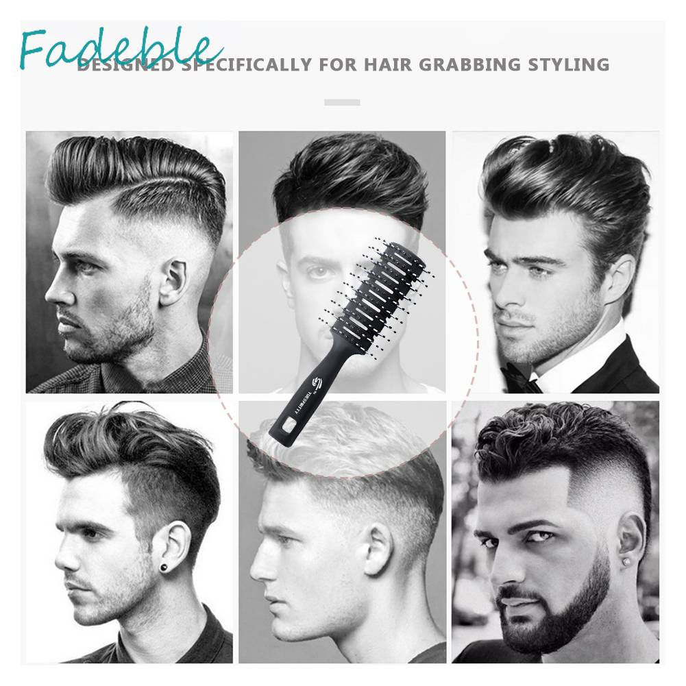 Lược Chải Tóc Tạo Kiểu Có Gân Tiện Dụng Cho Nam