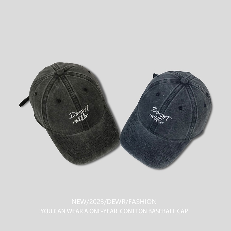 Mũ Lưỡi Trai Thêu Chữ Phong Cách Retro Thời Trang Cho Nam Nữ